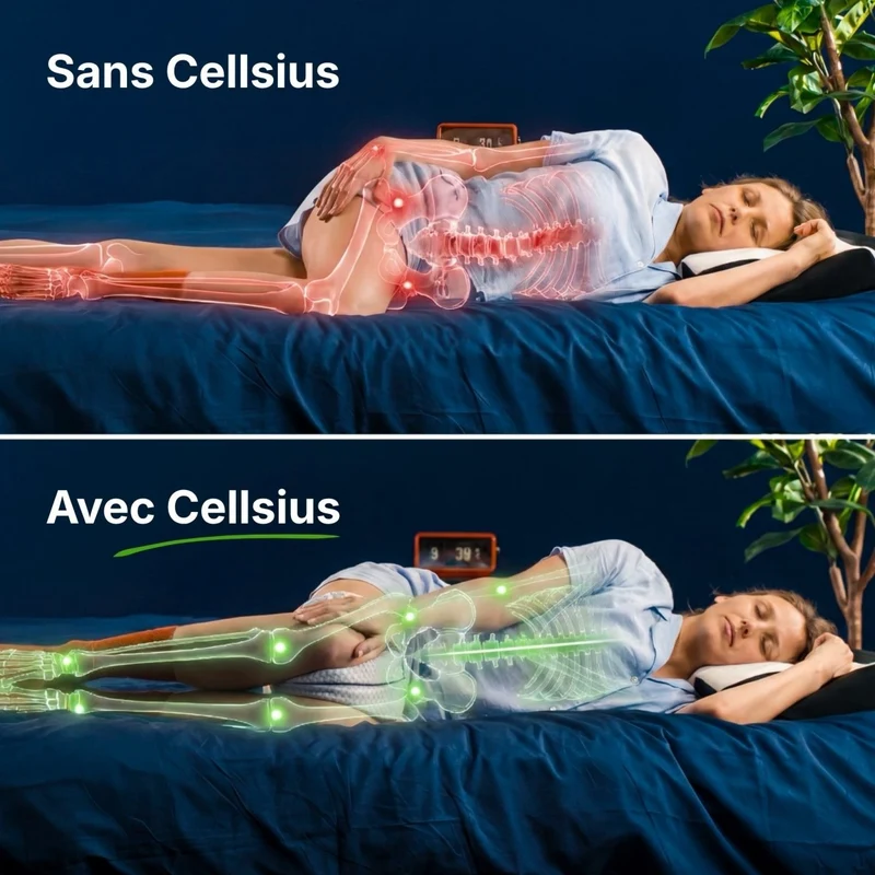 Coussin Orthopédique Cellsius - Le choc d'un sommeil sans douleur