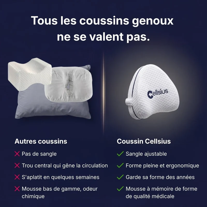 Coussin Orthopédique Cellsius - Le choc d'un sommeil sans douleur