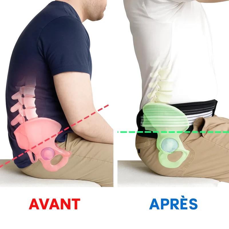 Ceinture lombaire pour sciatique - OrthoBelt®