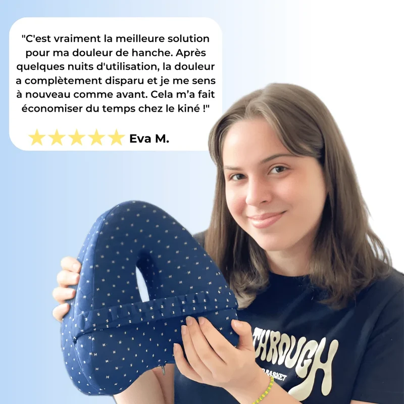 Coussin lombaire pour dormir AligneConfort® – Soulage le dos la nuit