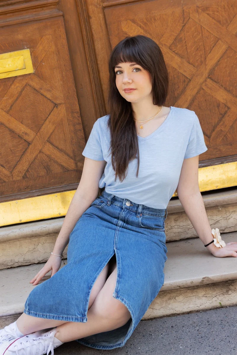 Tee-shirt Simone - bleu ciel