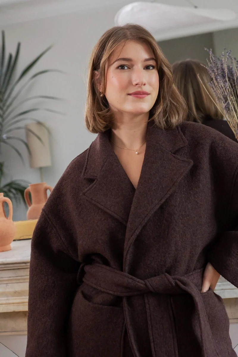 Manteau Yoko - chocolat