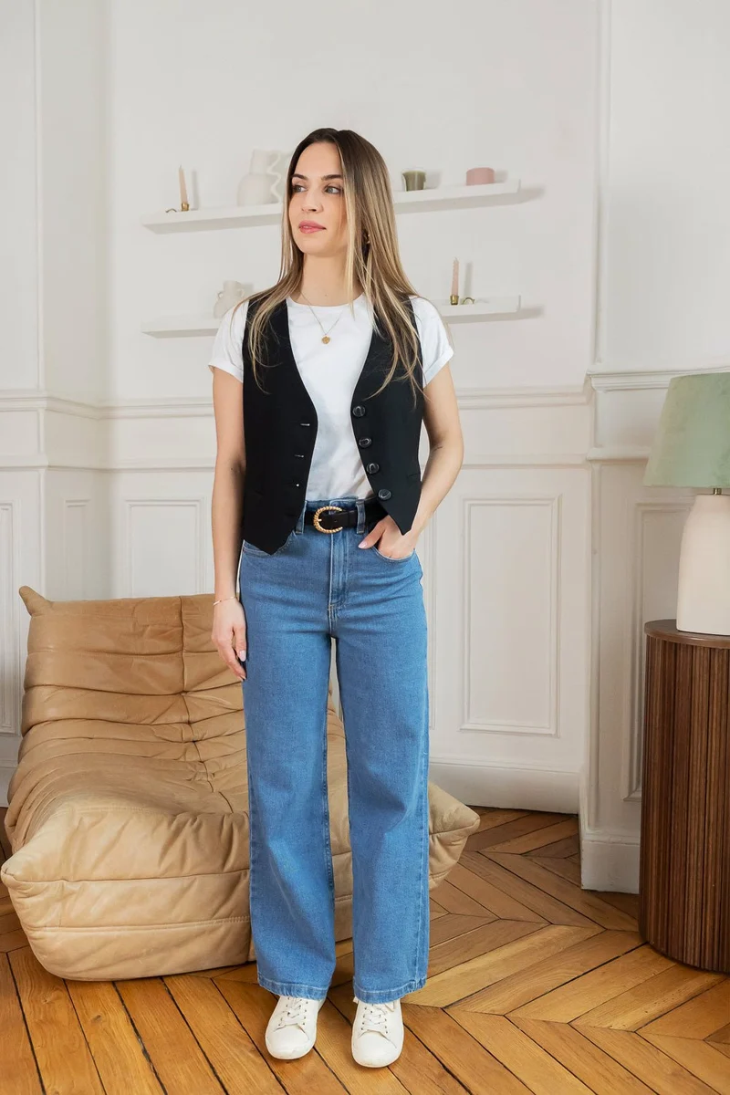 Jean wide Audrey - bleu denim