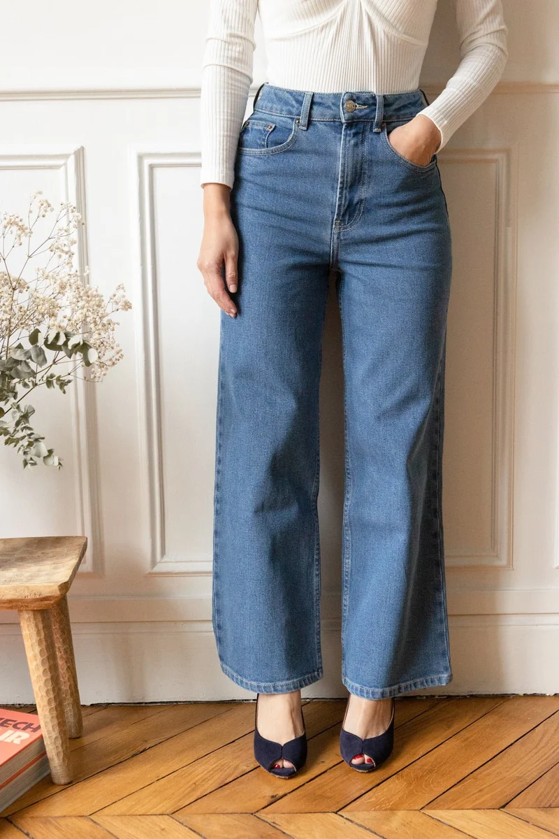 Jean wide Audrey - bleu denim