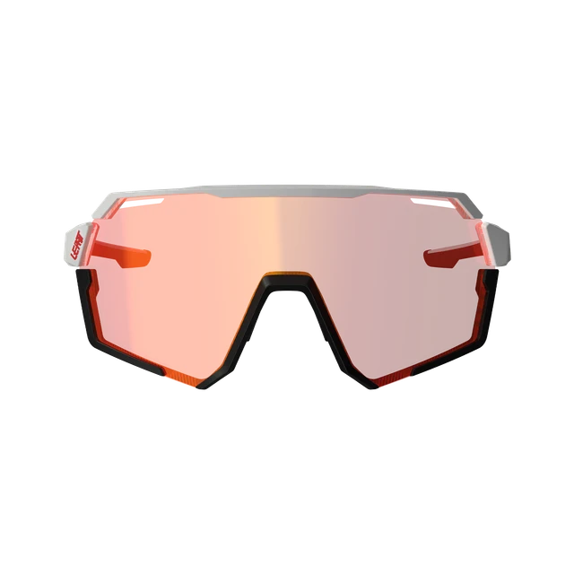 Lunettes LEATT RIDEVIZ PRO LARGE Blanc Verre Crystal Iriz Rouge
