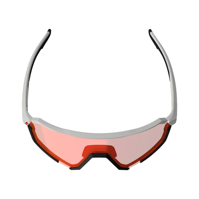 Lunettes LEATT RIDEVIZ PRO LARGE Blanc Verre Crystal Iriz Rouge