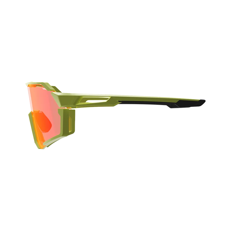 Lunettes LEATT RIDEVIZ PRO LARGE Jaune Verre Crystal Iriz Rouge
