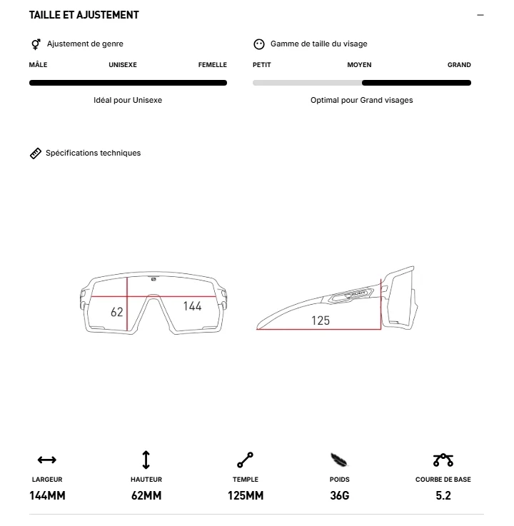 Lunettes RUDY PROJECT KELION Crystal Red Verres RP Optics Multilaser Red