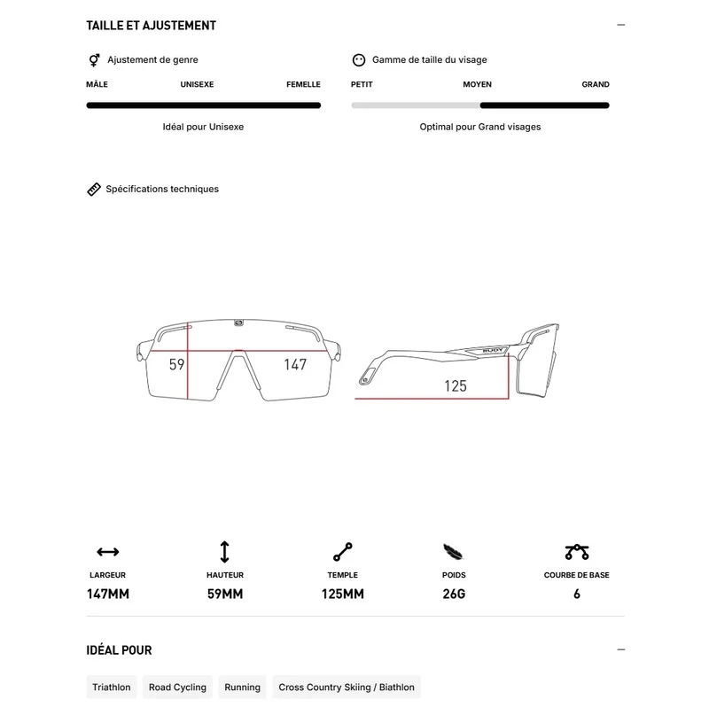Lunettes RUDY PROJECT SPINSHIELD PRO Crystal Apple Verres RP Optics Multilaser Yellow