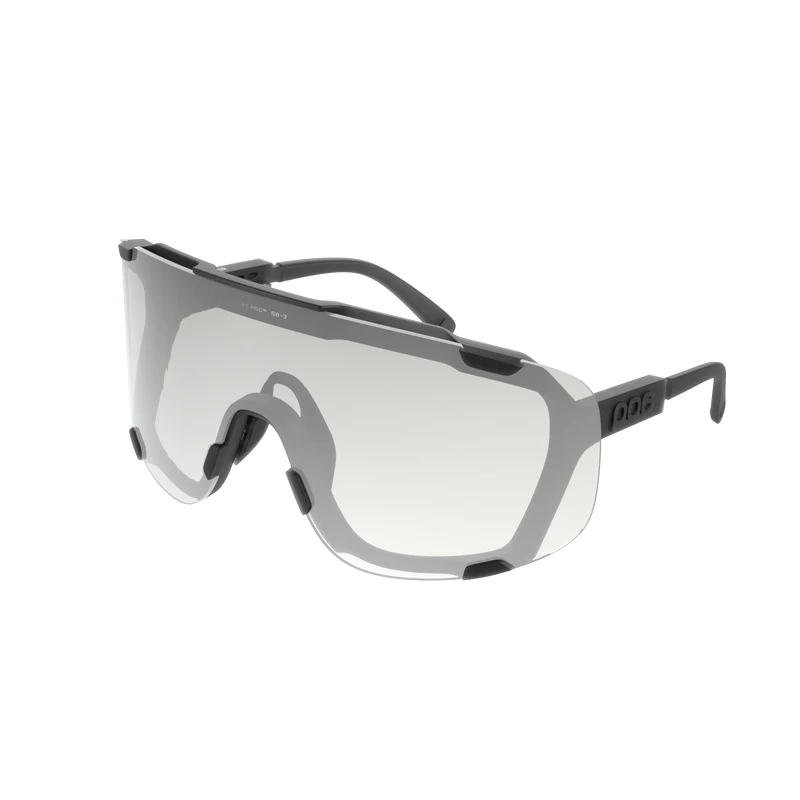 Lunettes POC DEVOUR WF Noir Translucide Verre Clarity Photochromique Grey