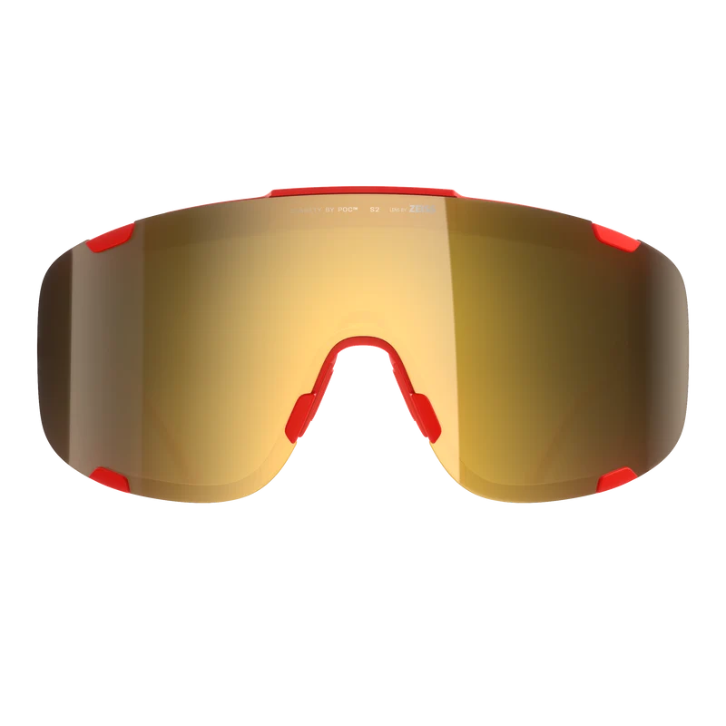 Lunettes POC DEVOUR WF + Rouge Verre Clarity Road Partly Sunny Gold