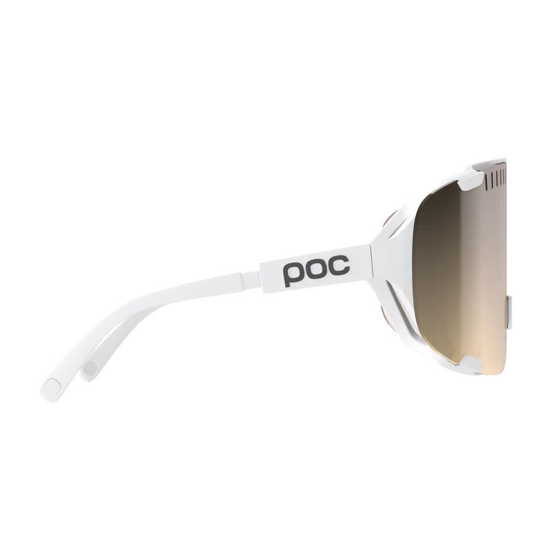 Lunettes POC DEVOUR WF + Blanc Verre Clarity Trail Partly Sunny Silver