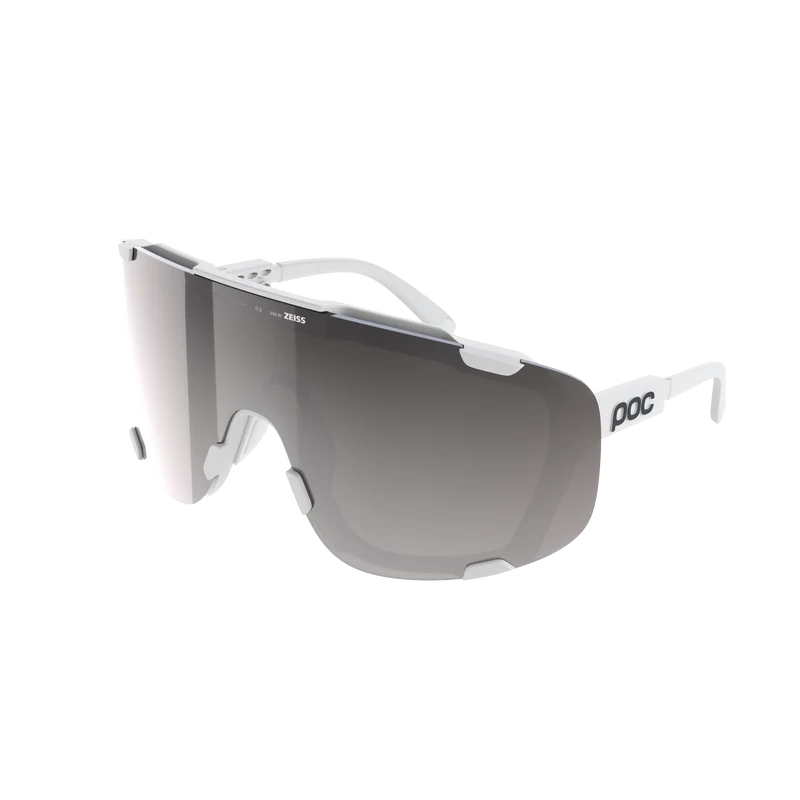 Lunettes POC DEVOUR WF+ Blanc Verre Clarity Road Sunny Silver
