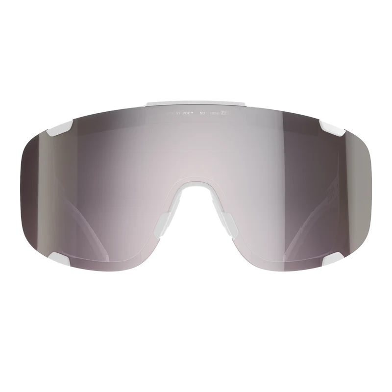 Lunettes POC DEVOUR WF+ Blanc Verre Clarity Road Sunny Silver