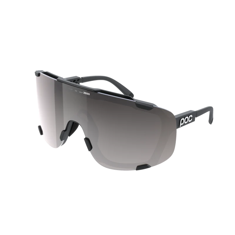 Lunettes POC DEVOUR + Noir Verre Clarity Road Sunny Silver