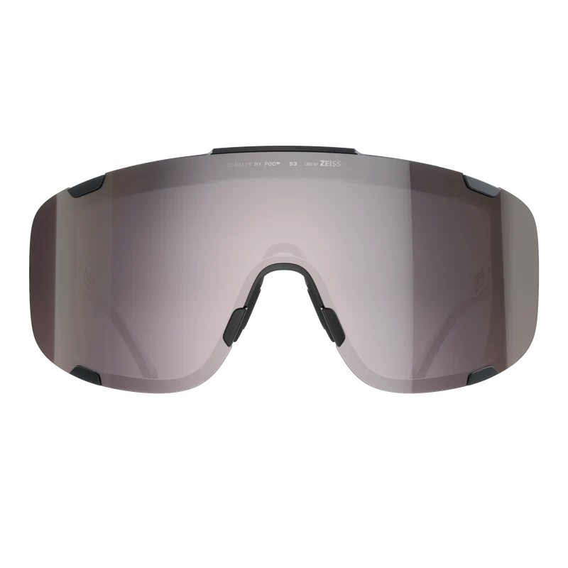 Lunettes POC DEVOUR + Noir Verre Clarity Road Sunny Silver