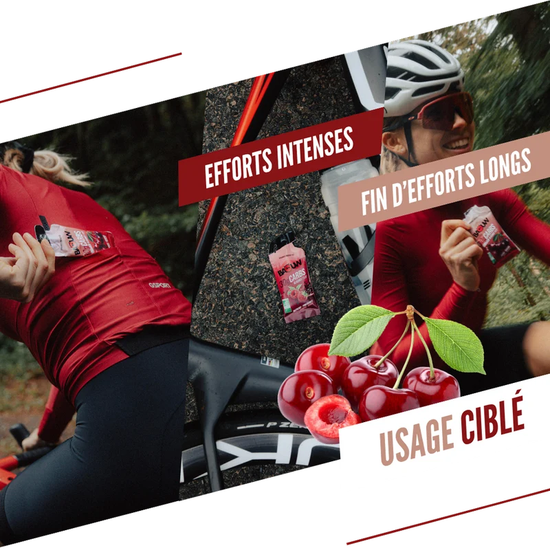 Gel Énergétique BAOUW Cerise/Guarana/Caféiné (44g)