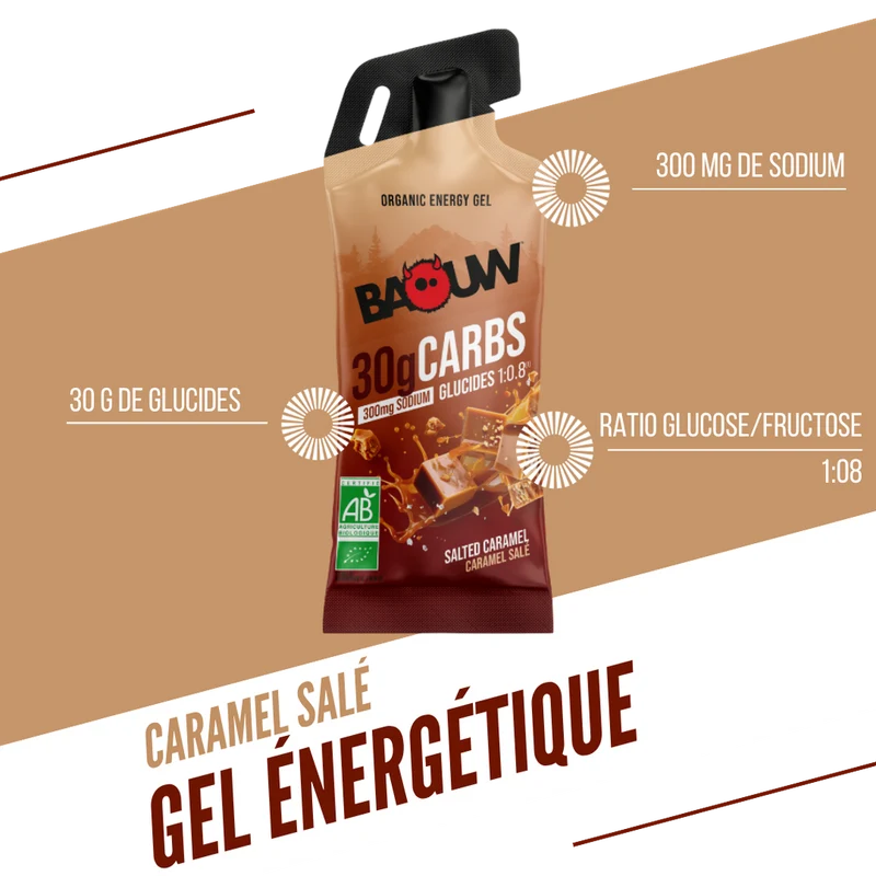 Gel Énergétique BAOUW Caramel Salé (44g)
