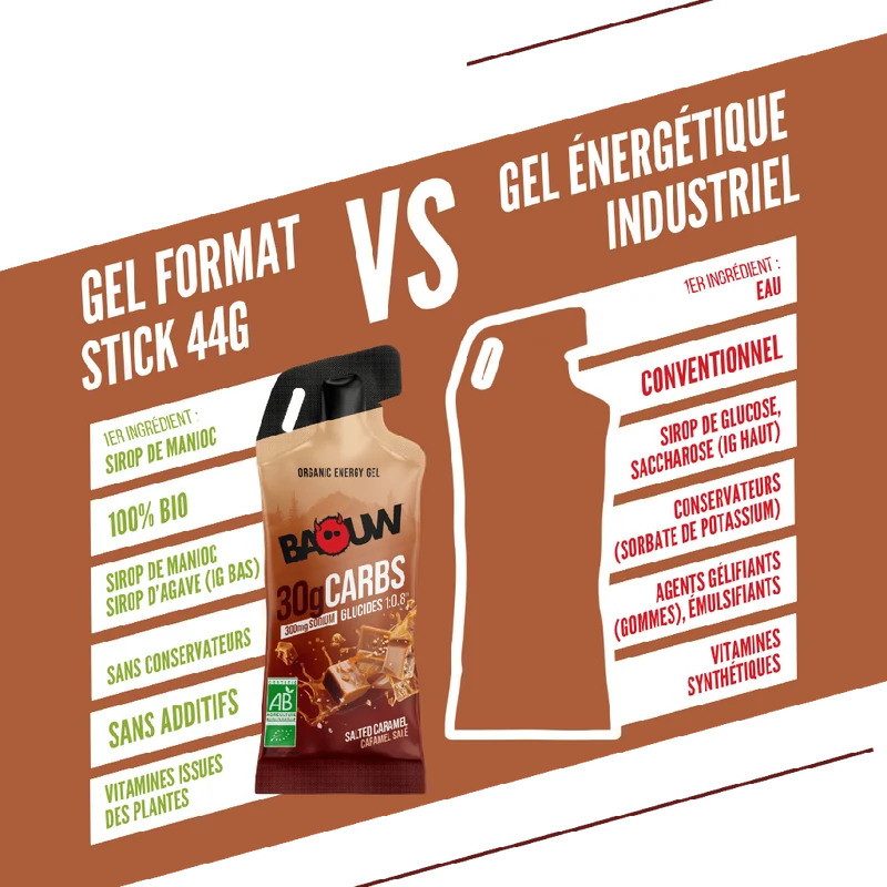 Gel Énergétique BAOUW Caramel Salé (44g)