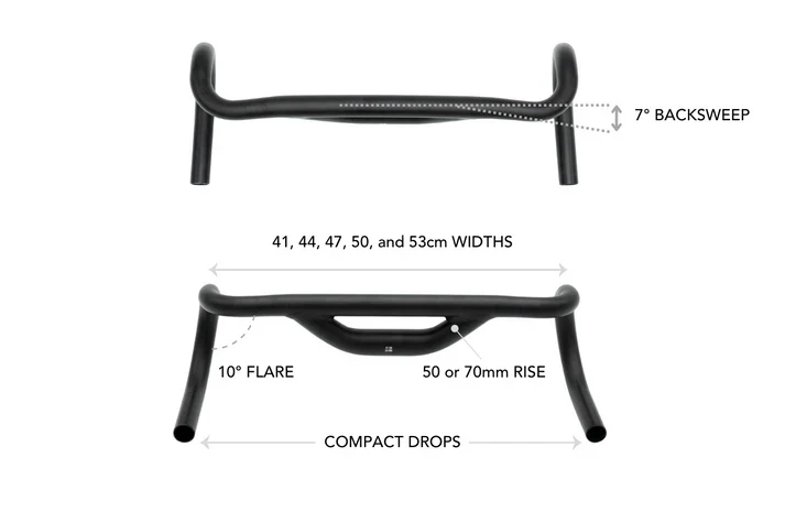 Cintre Gravel REDSHIFT Top Shelf 10° Flare Rise 50mm