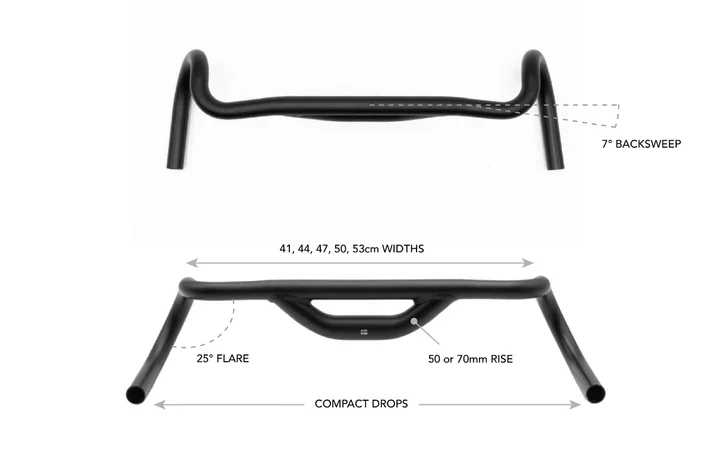 Cintre Gravel REDSHIFT Top Shelf 25° Flare Rise 50mm