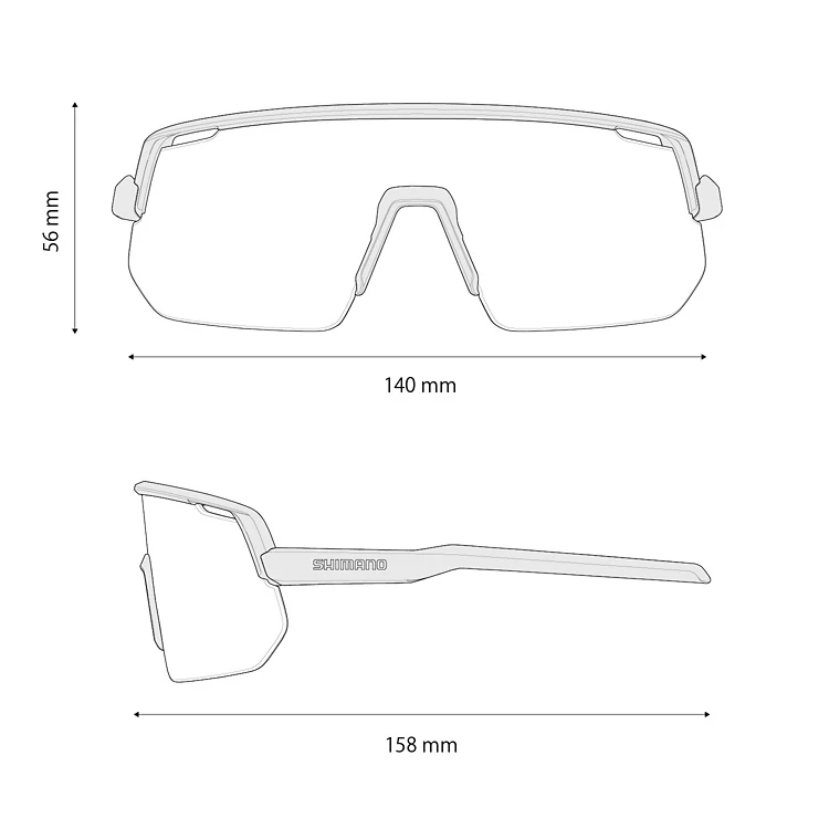 Lunettes SHIMANO TECHNIUM L CE-TCNL2 Blanc Matt Verre Ridescape Road