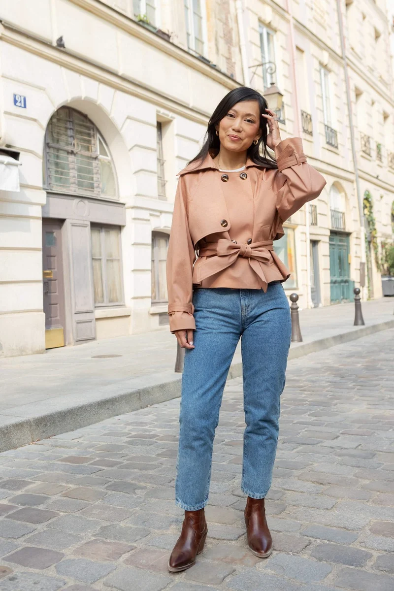 Jean droit Ellen - bleu vintage