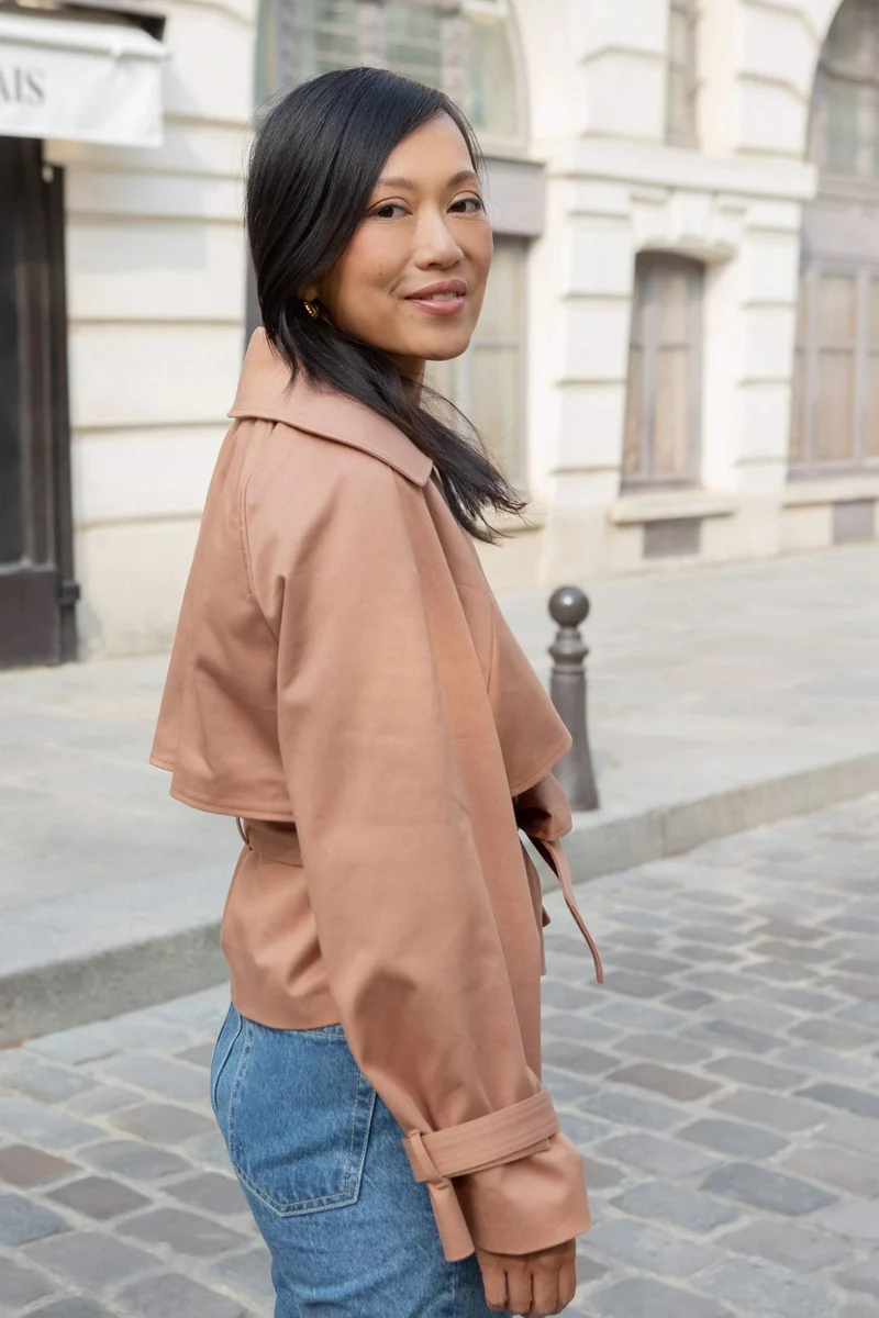 Trench Patricia - vieux rose