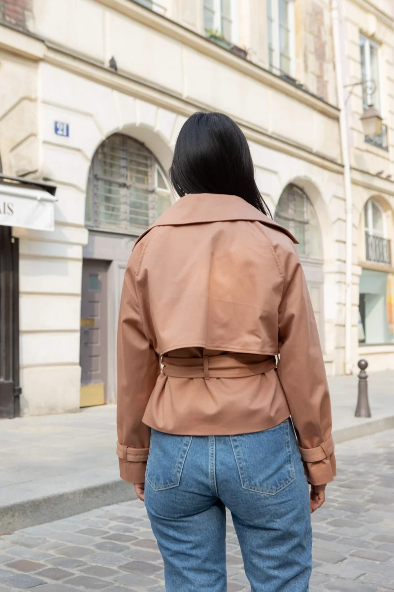 Trench Patricia - vieux rose