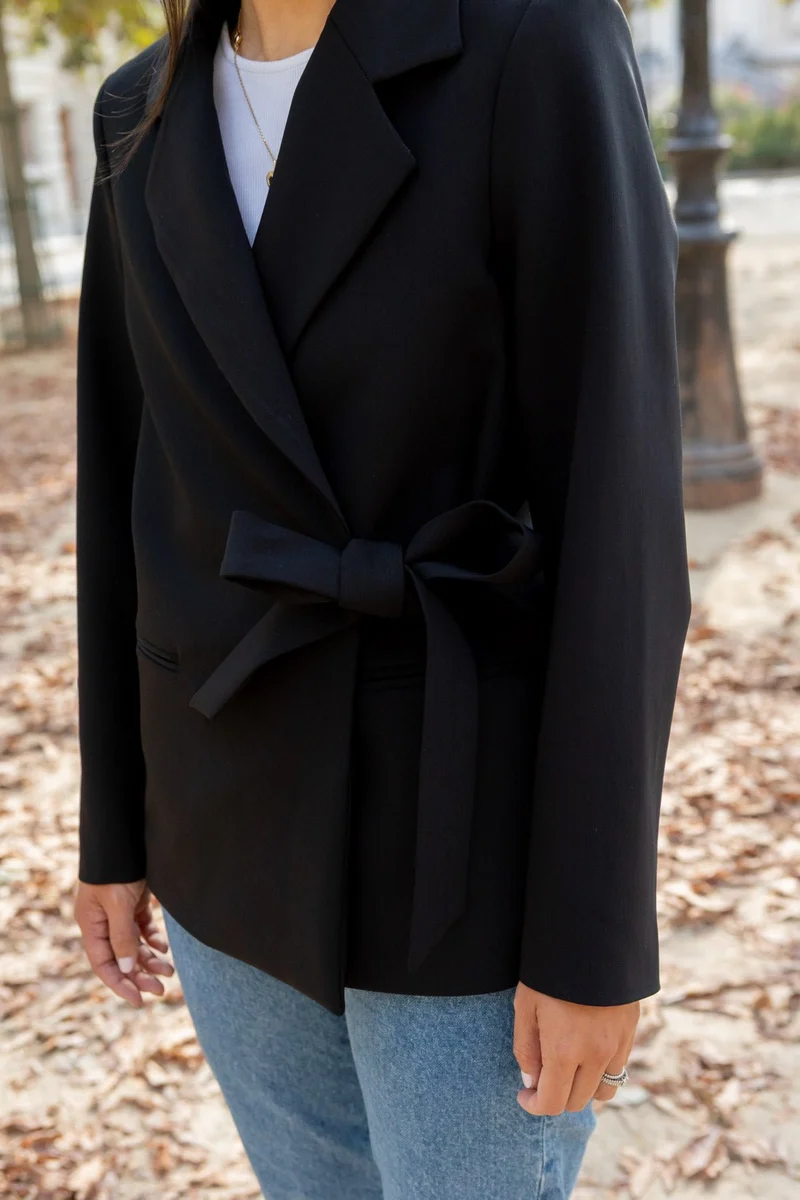 Veste croisée Alysa - noir