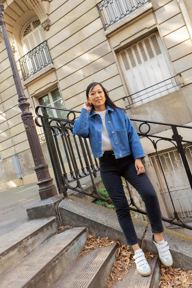 Veste denim Melissa - bleu denim