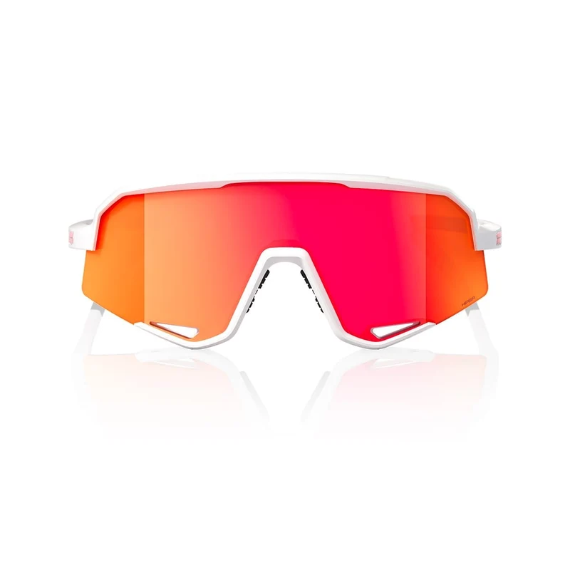 Lunettes 100% SLENDALE Soft Blanc Hiper Mirror Rouge