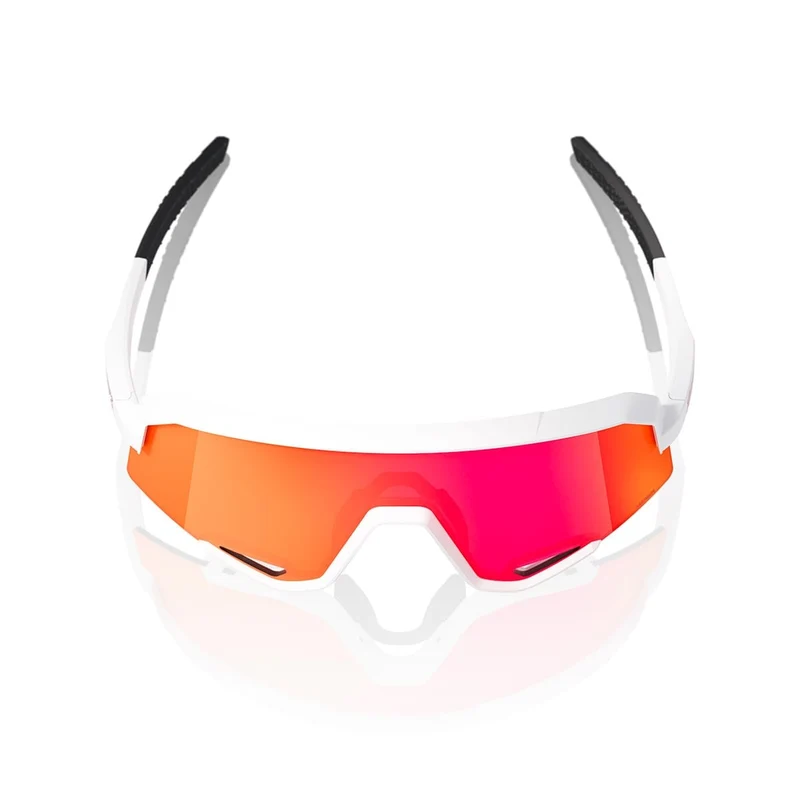 Lunettes 100% SLENDALE Soft Blanc Hiper Mirror Rouge