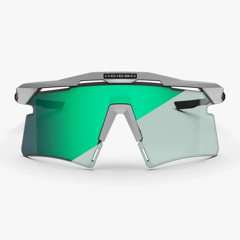 Lunettes SCICON AEROSHADE 2.0 TITANIUM Blanc Metal Verre Photochromique Blue Green