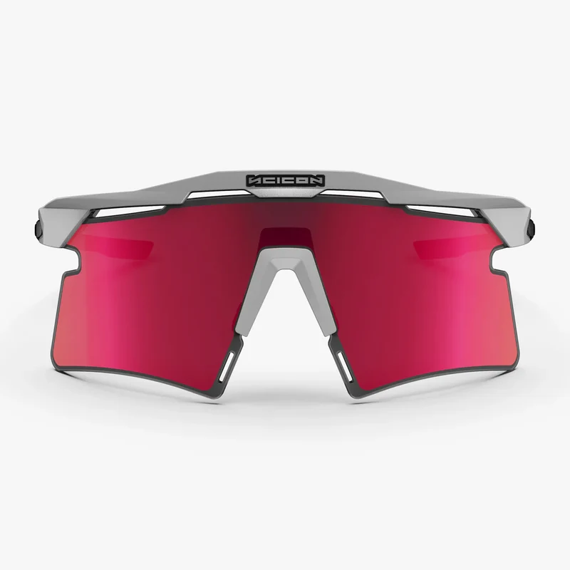 Lunettes SCICON AEROSHADE 2.0 TITANIUM Blanc Metal Verre Multimirror Sunburts + Pink
