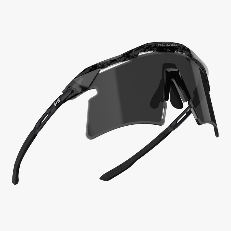 Lunettes SCICON AEROSHADE 2.0 TITANIUM Noir Crystal Gloss Verre Smoke Black + Pink