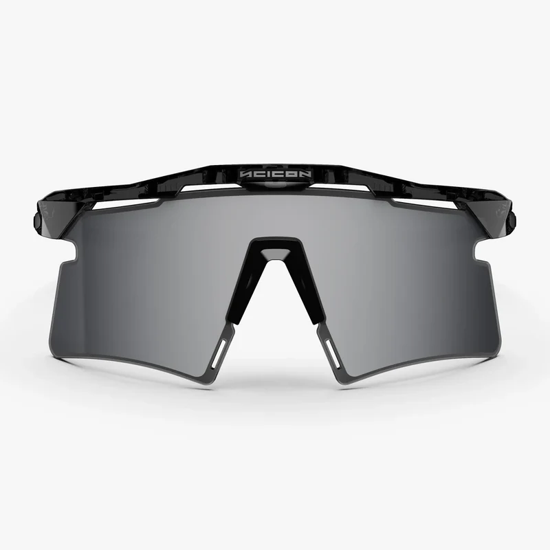 Lunettes SCICON AEROSHADE 2.0 TITANIUM Noir Crystal Gloss Verre Multimirror Silver + Pink