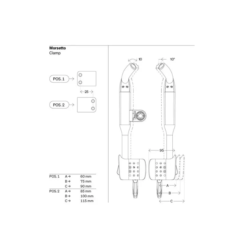 Prolongateurs de Cintre DEDA FAST PRO pour Blips Sram