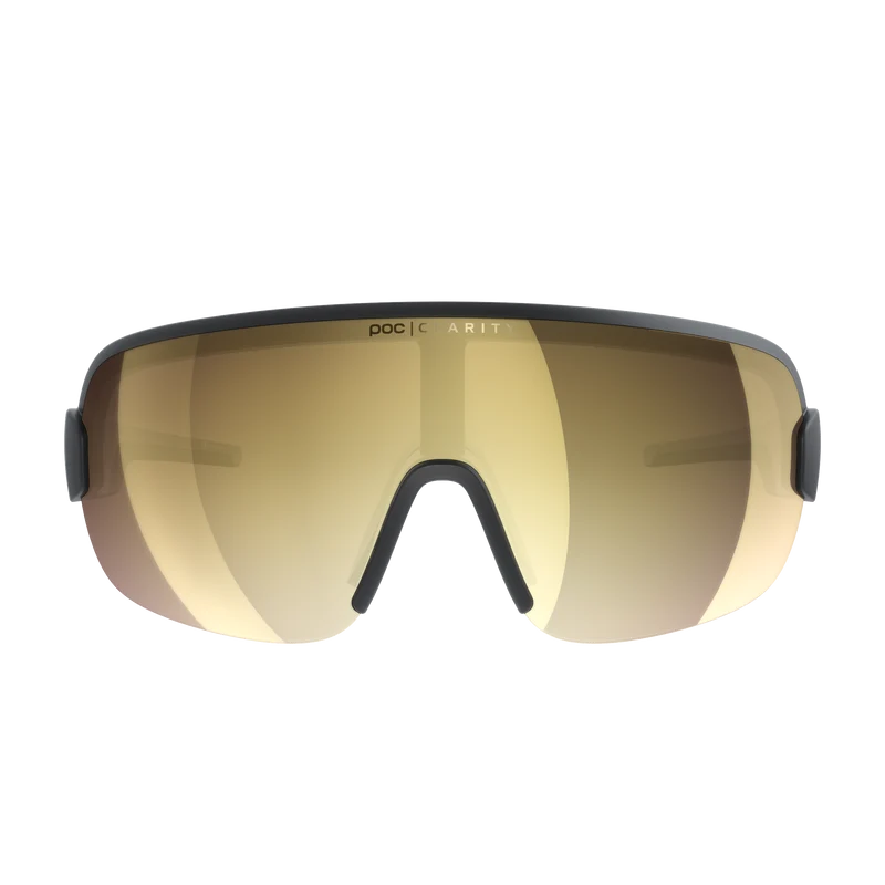 Lunettes POC AIM Noir Verre Clarity Road Partly Sunny Gold
