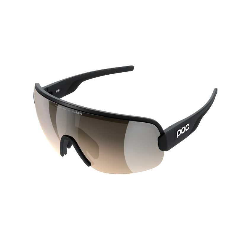 Lunettes POC AIM Noir Verre Clarity Trail Partly Sunny Silver