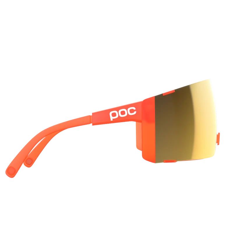 Lunettes POC PROPEL Fluorescent Orange Translucide Verre Clarity Road Sunny Gold