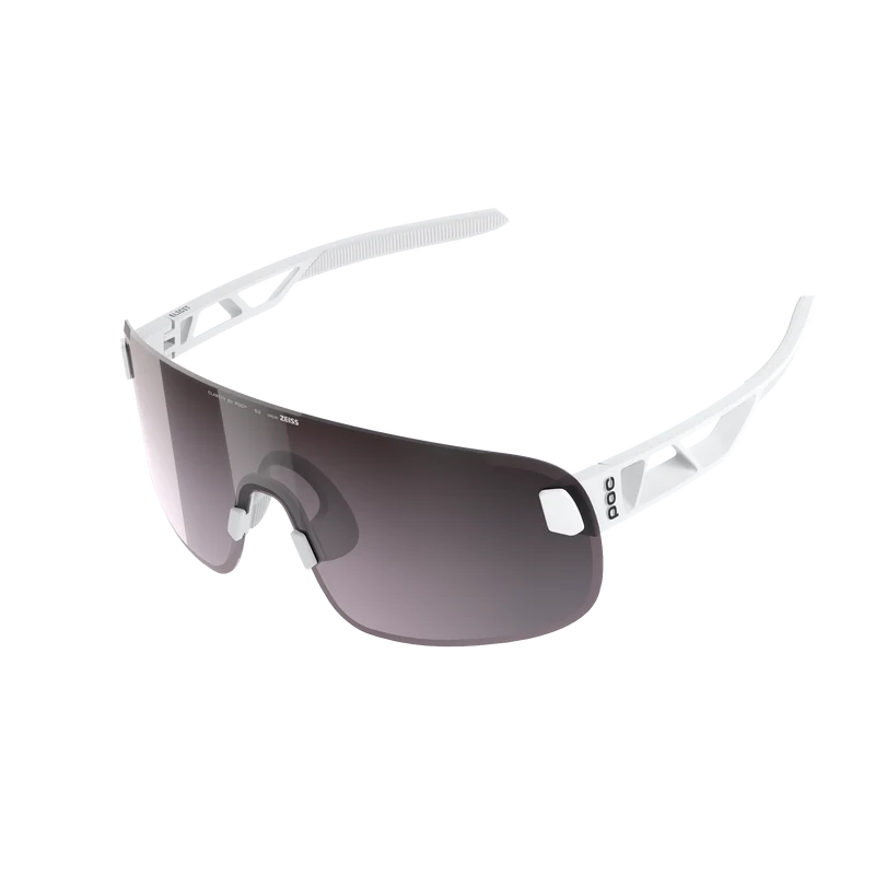 Lunettes POC ELICIT Blanc Verre Clarity Road Sunny Silver