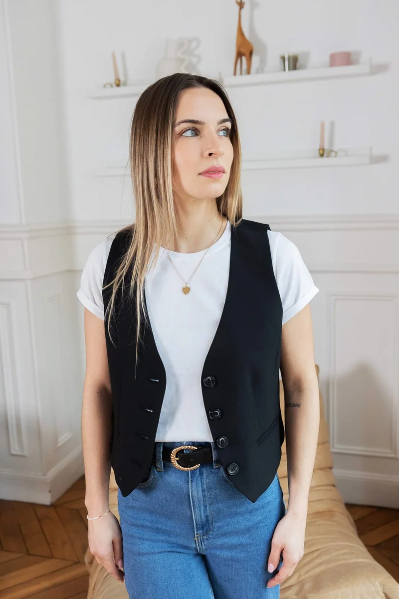 Gilet Junko - noir