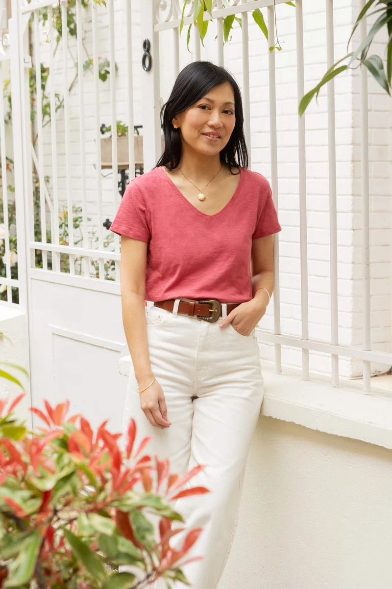 Tee-shirt Simone - framboise