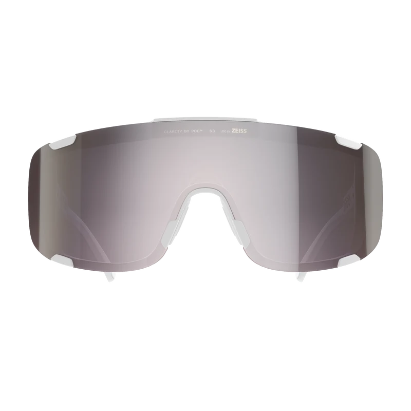 Lunettes POC DEVOUR MID Blanc Verre Clarity Road Sunny Silver