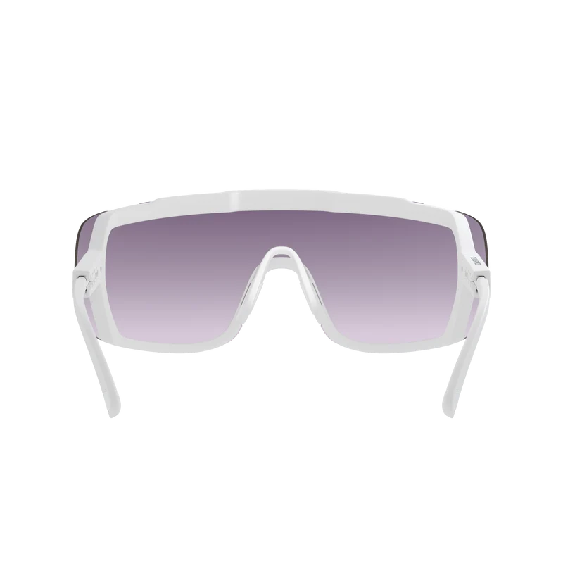 Lunettes POC DEVOUR MID Blanc Verre Clarity Road Sunny Silver