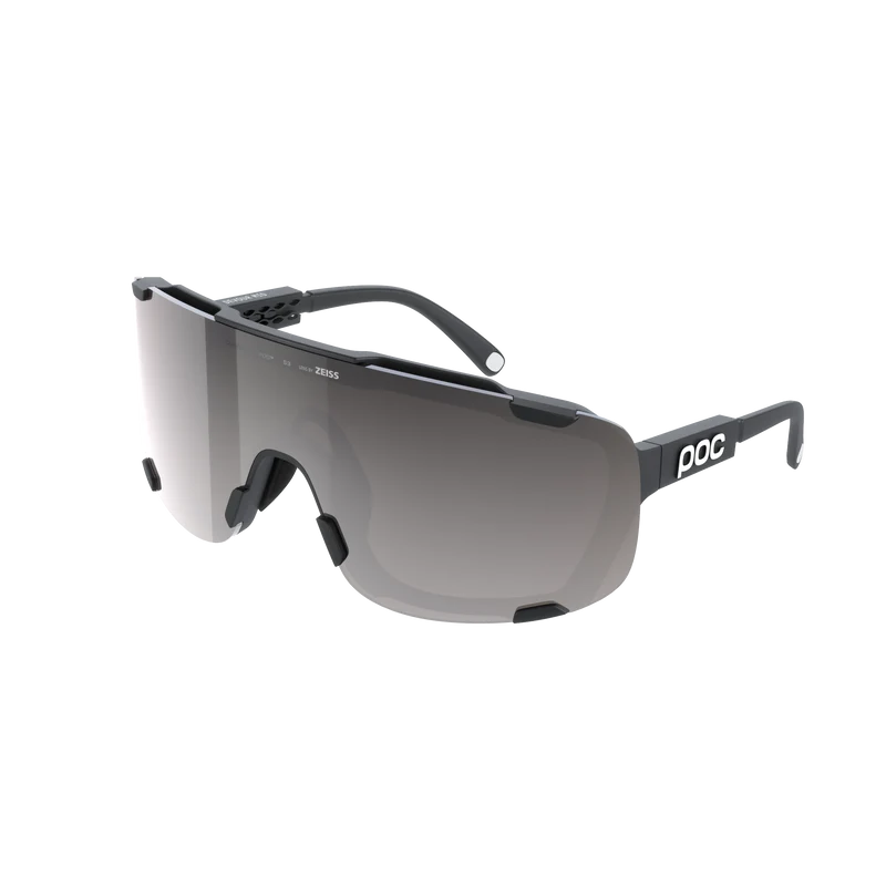 Lunettes POC DEVOUR MID Noir Verre Clarity Road Sunny Silver