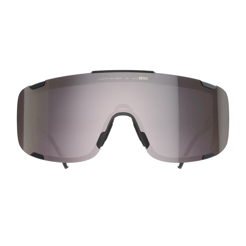 Lunettes POC DEVOUR MID Noir Verre Clarity Road Sunny Silver