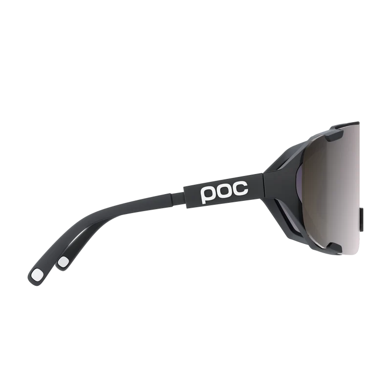 Lunettes POC DEVOUR MID Noir Verre Clarity Road Sunny Silver