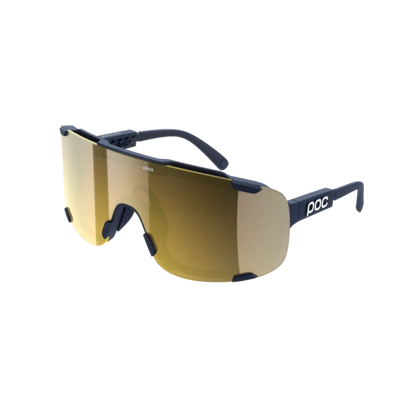Lunettes POC DEVOUR MID Marine Verre Clarity Road Partly Sunny Gold